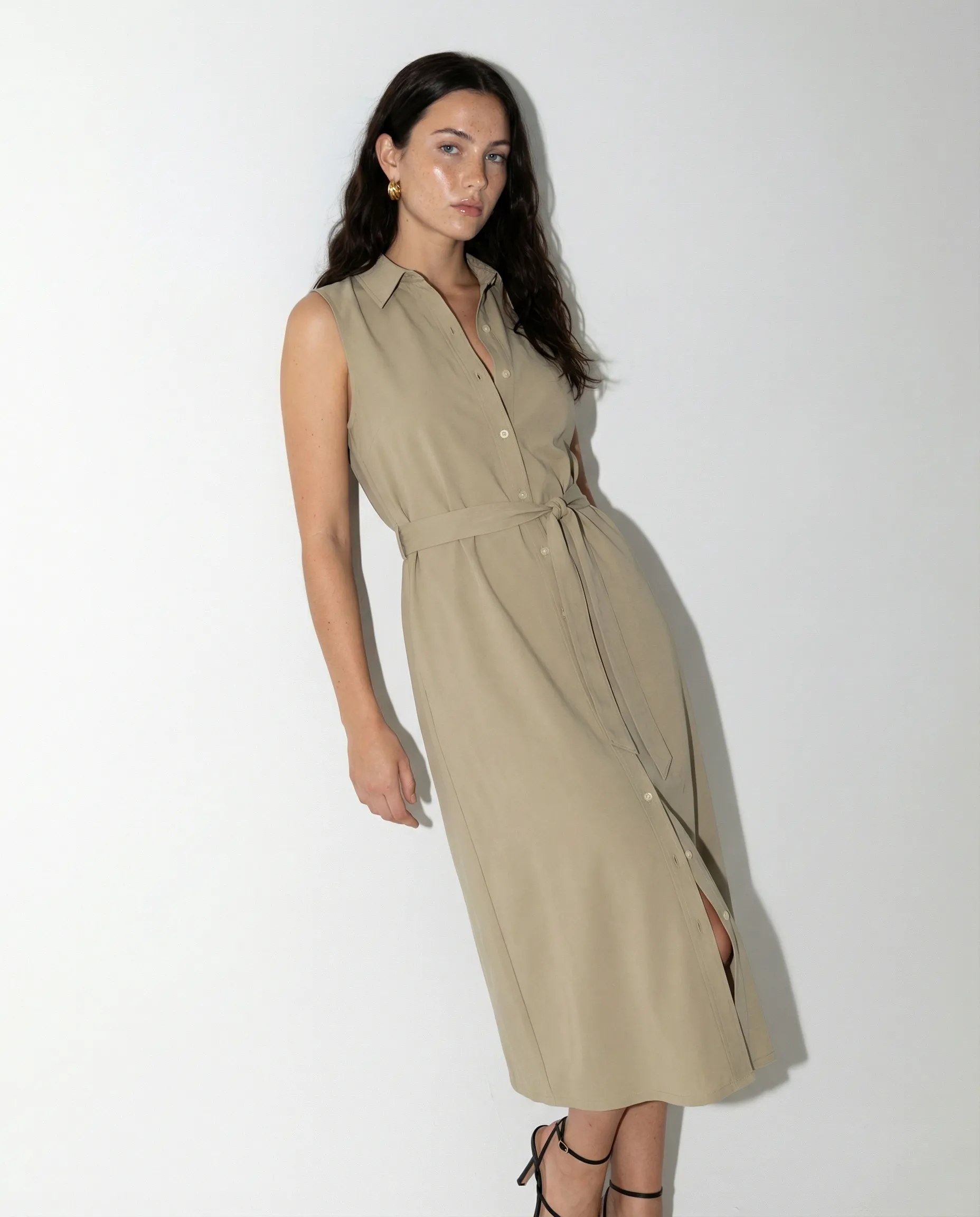 The Sleeveless Midi Dress sold by The Shirt by Rochelle Behrens