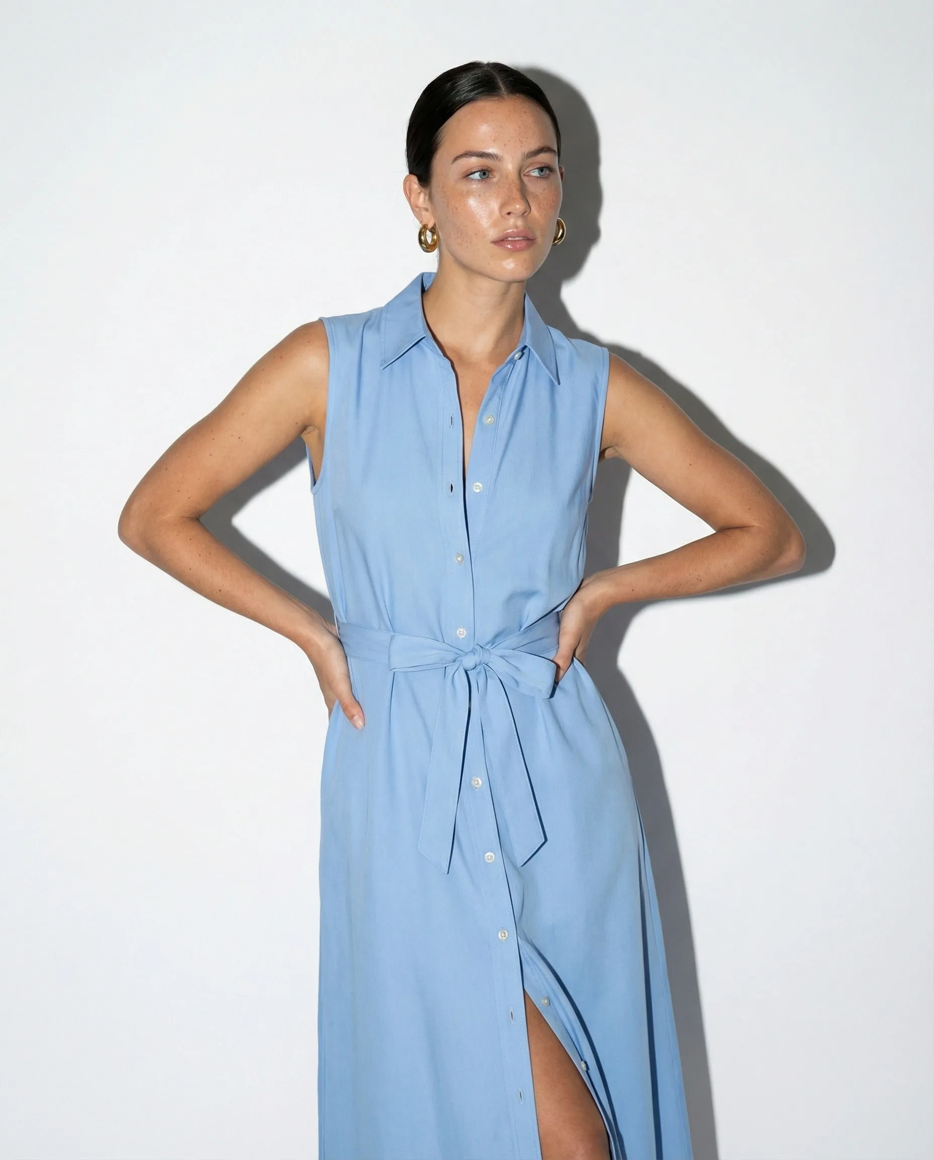 The Sleeveless Midi Dress sold by The Shirt by Rochelle Behrens