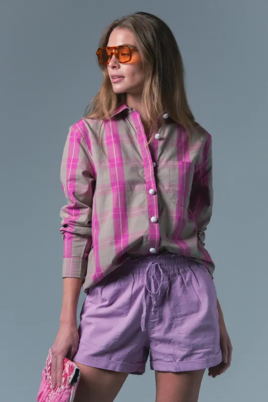 The Boyfriend Shirt in Plaid sold by The Shirt by Rochelle Behrens