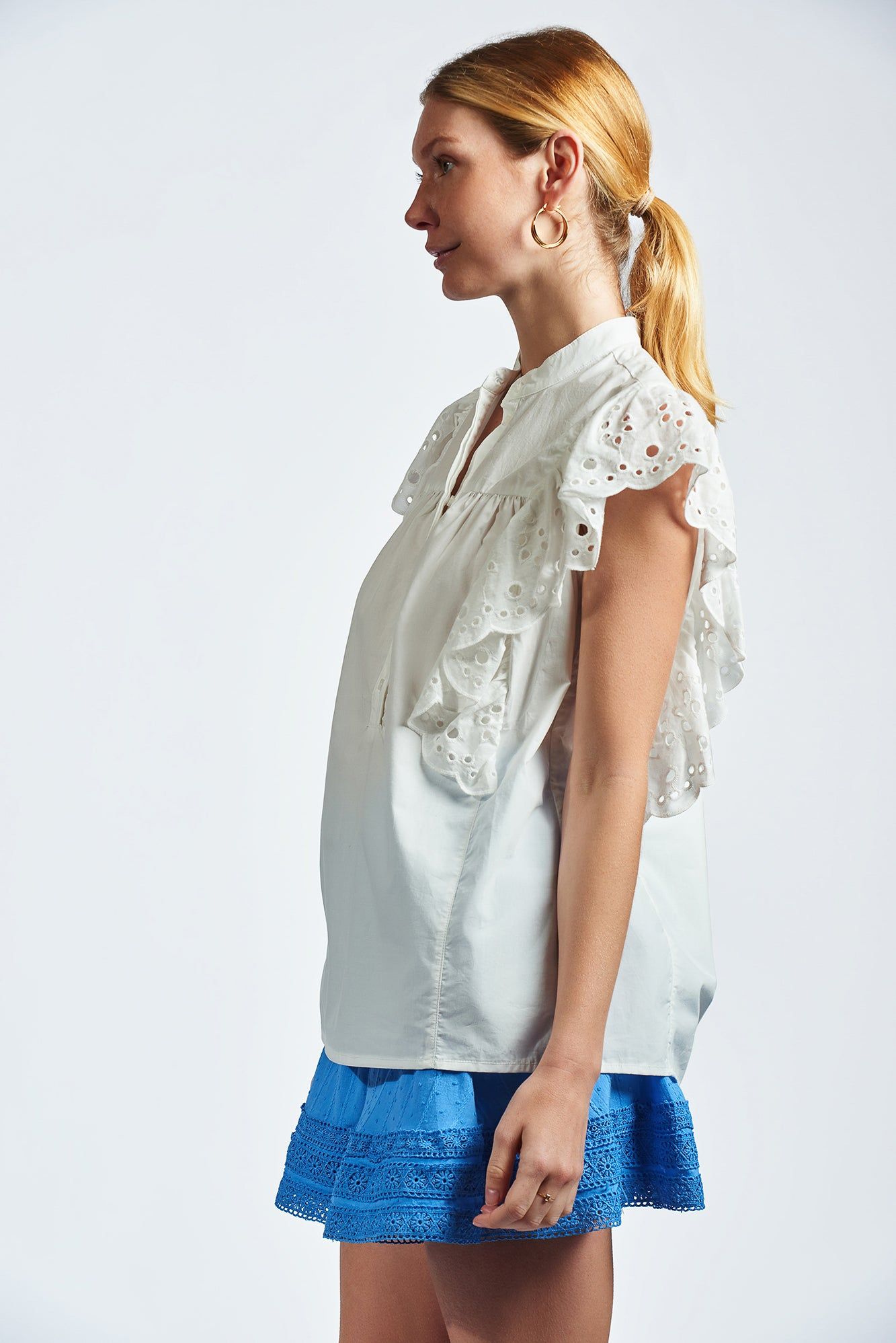 The Sleeveless Scarlett Shirt sold by The Shirt by Rochelle Behrens product image thumbnail 5