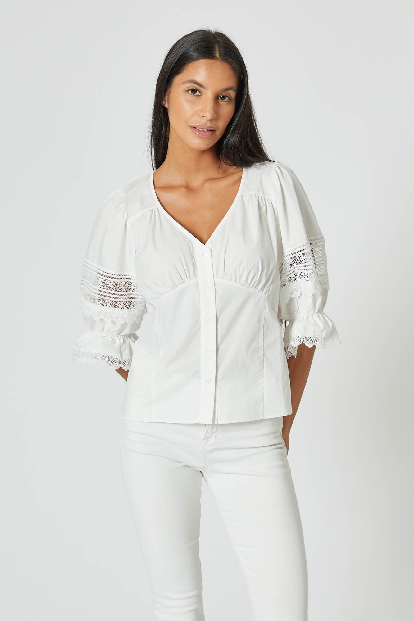 The Sara Shirt sold by The Shirt by Rochelle Behrens