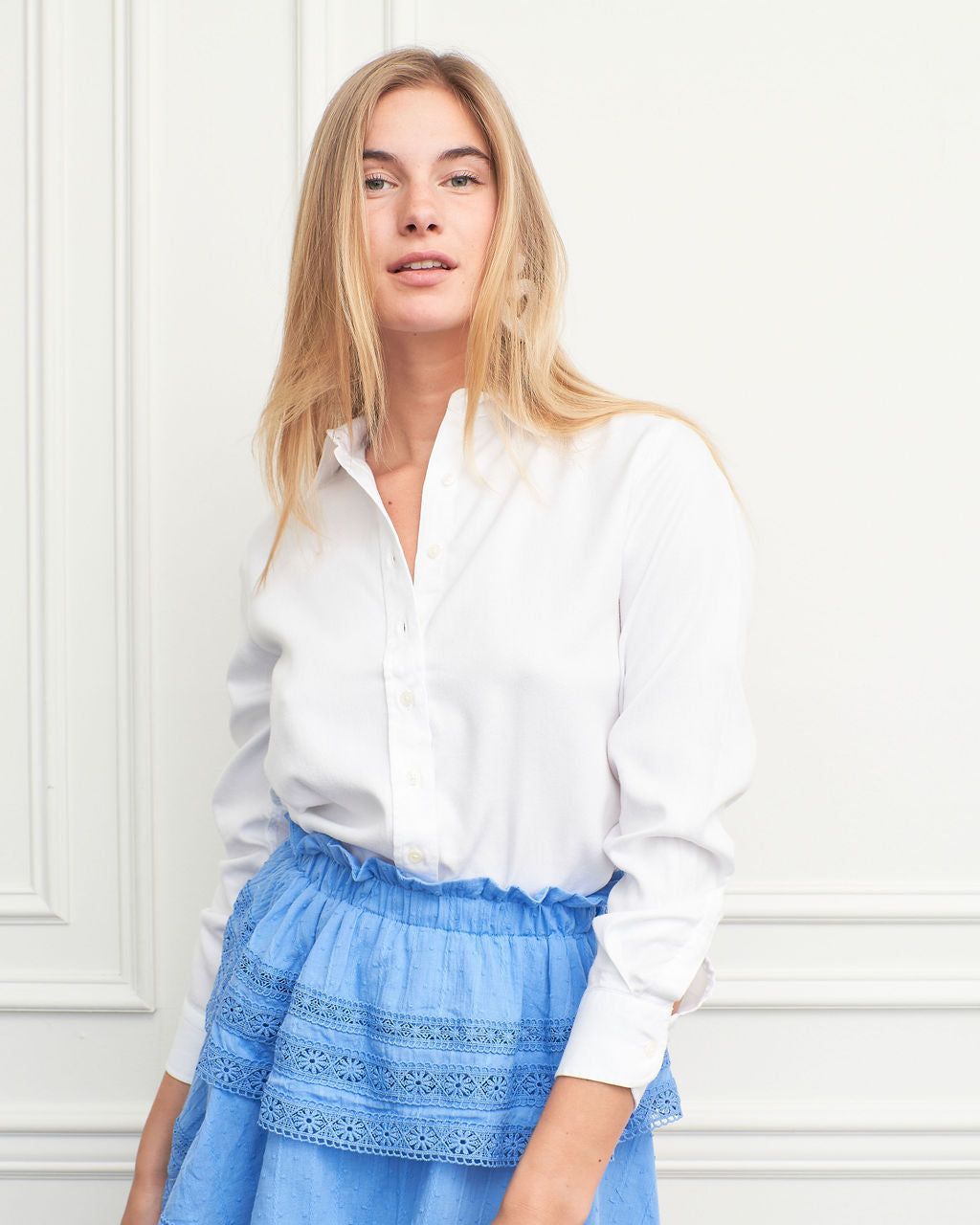 The Signature Shirt in Tencel sold by The Shirt by Rochelle Behrens