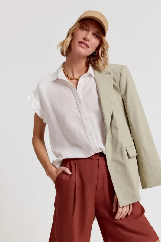 The Short Sleeve Boyfriend Shirt sold by The Shirt by Rochelle Behrens