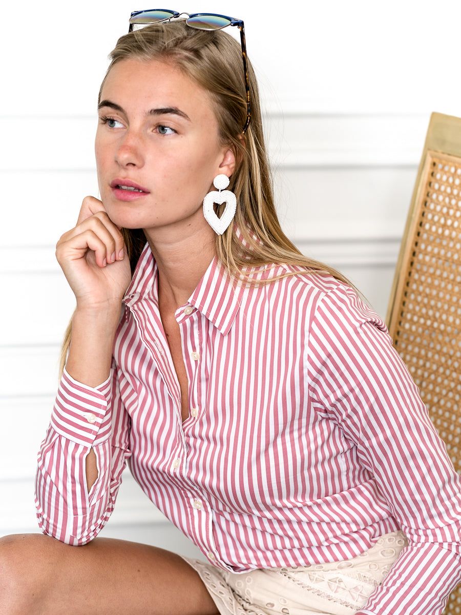 The Icon Shirt in Stripe sold by The Shirt by Rochelle Behrens