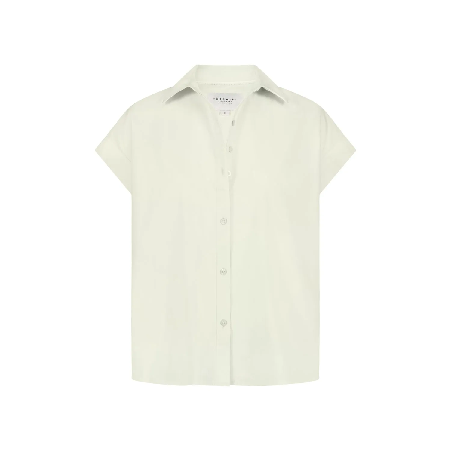 The Short Sleeve Boyfriend Shirt in Cotton sold by The Shirt by Rochelle Behrens