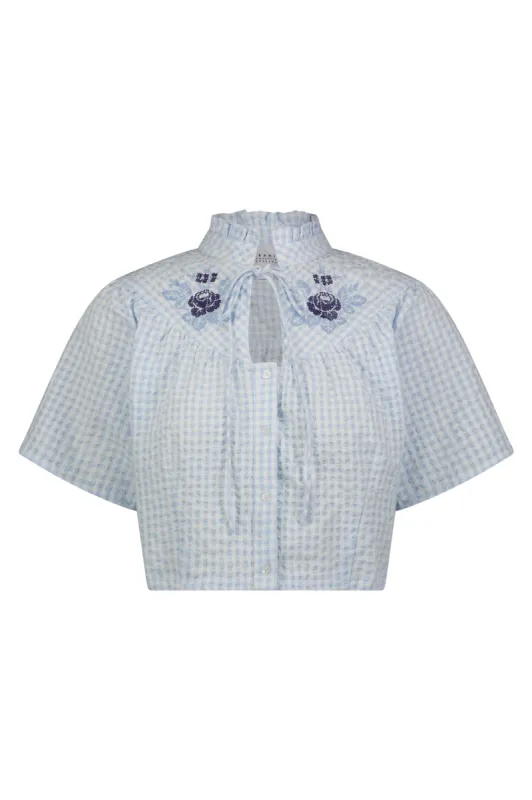 The Short Sleeve Giovanna Shirt sold by The Shirt by Rochelle Behrens