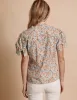 The Short Sleeve Ruffled Shirt sold by The Shirt by Rochelle Behrens