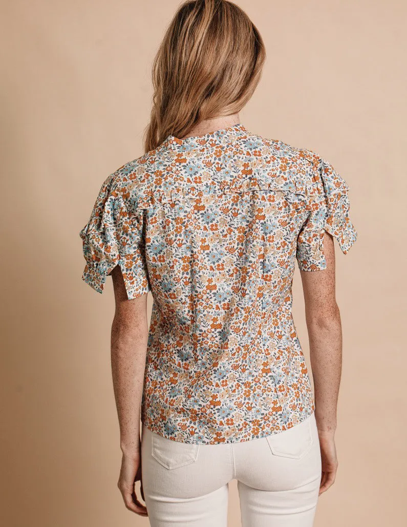The Short Sleeve Ruffled Shirt sold by The Shirt by Rochelle Behrens product image thumbnail 2