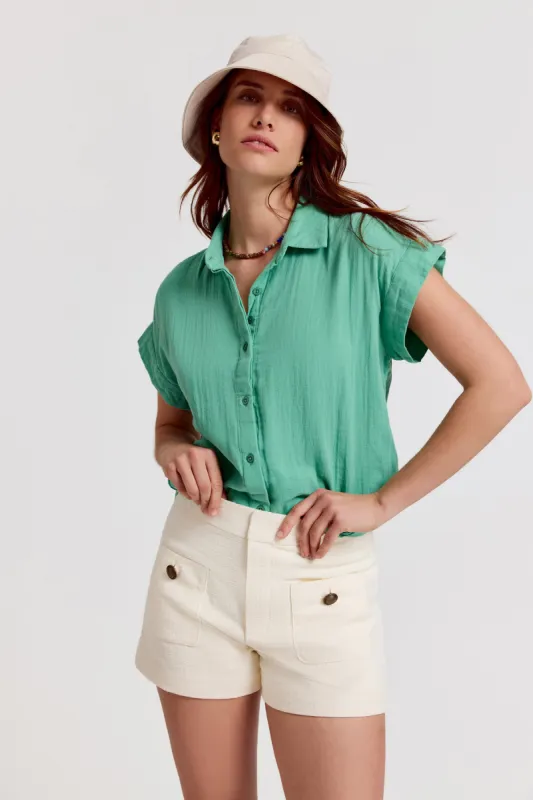 The Short Sleeve Boyfriend Shirt sold by The Shirt by Rochelle Behrens