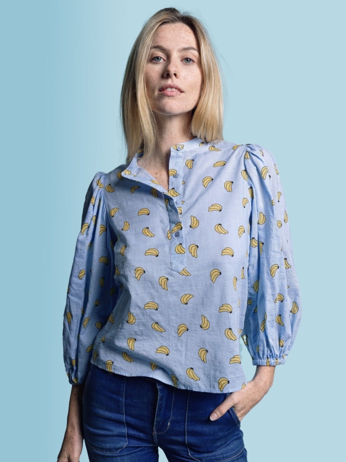 The Balloon Sleeve Shirt sold by The Shirt by Rochelle Behrens