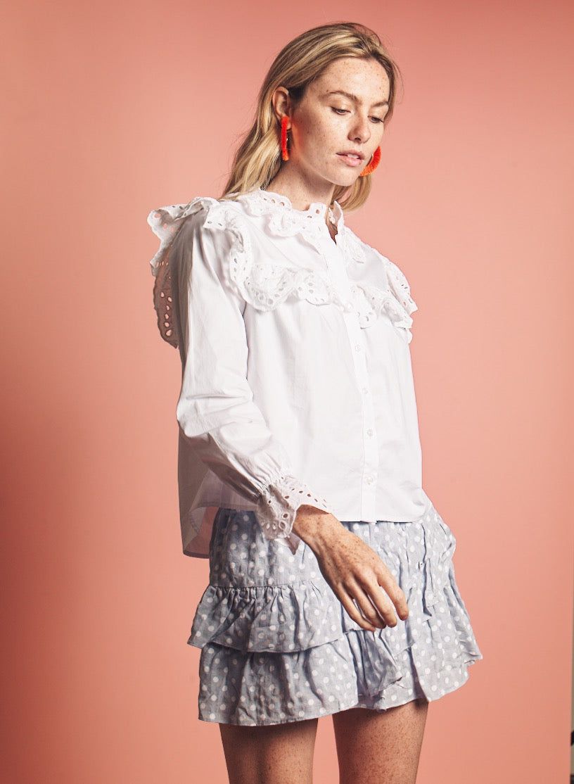 The Scarlett Shirt sold by The Shirt by Rochelle Behrens