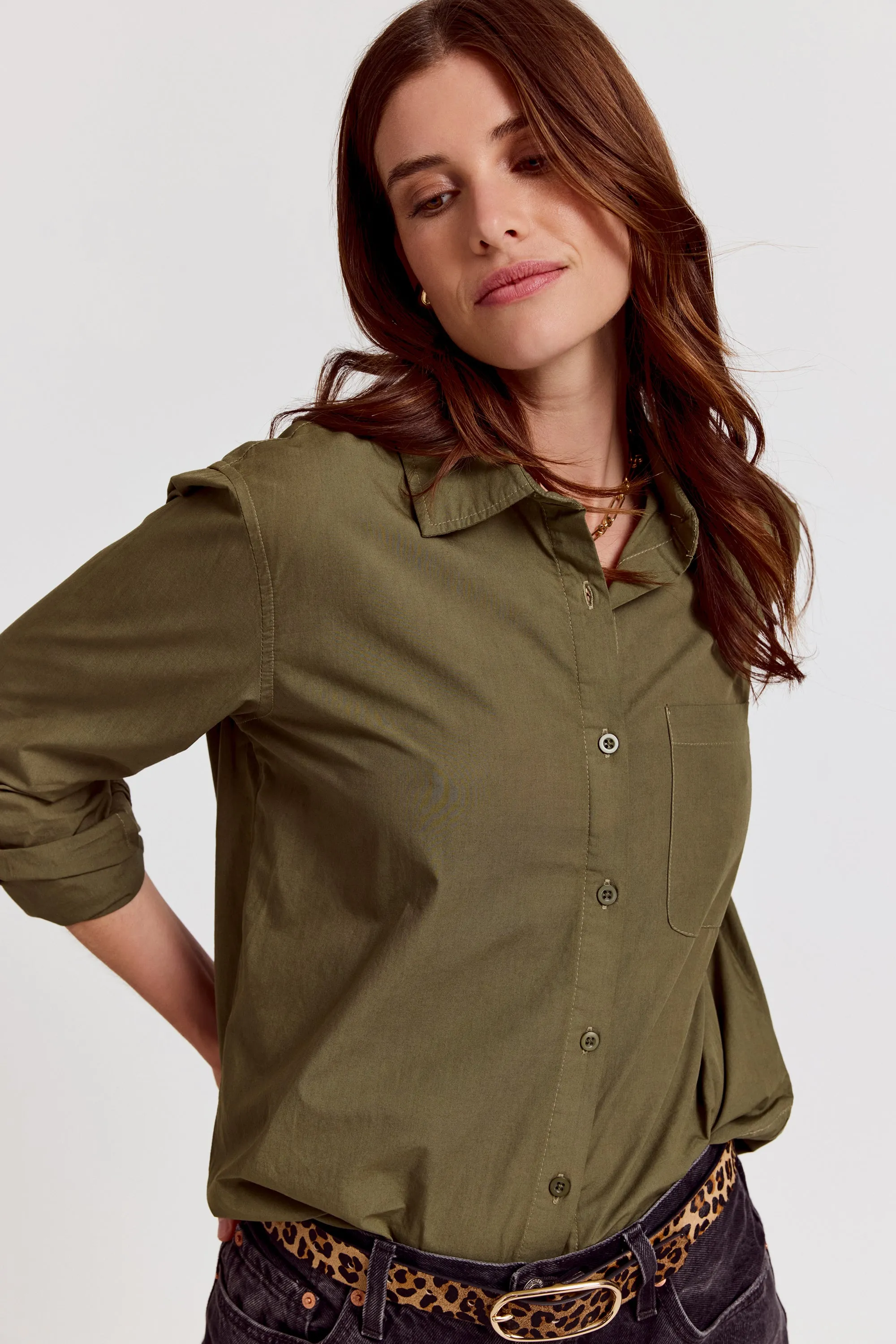 The Super Relaxed Boyfriend in Cotton sold by The Shirt by Rochelle Behrens product image thumbnail 4