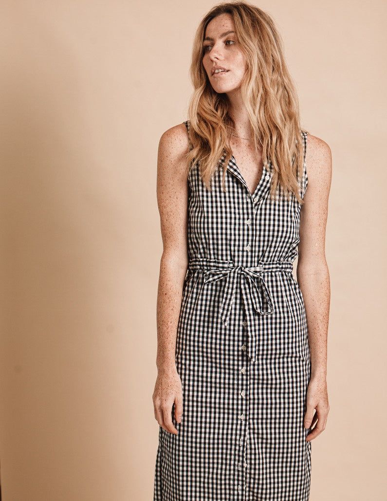The Sleeveless Drawstring Dress sold by The Shirt by Rochelle Behrens product image thumbnail 2