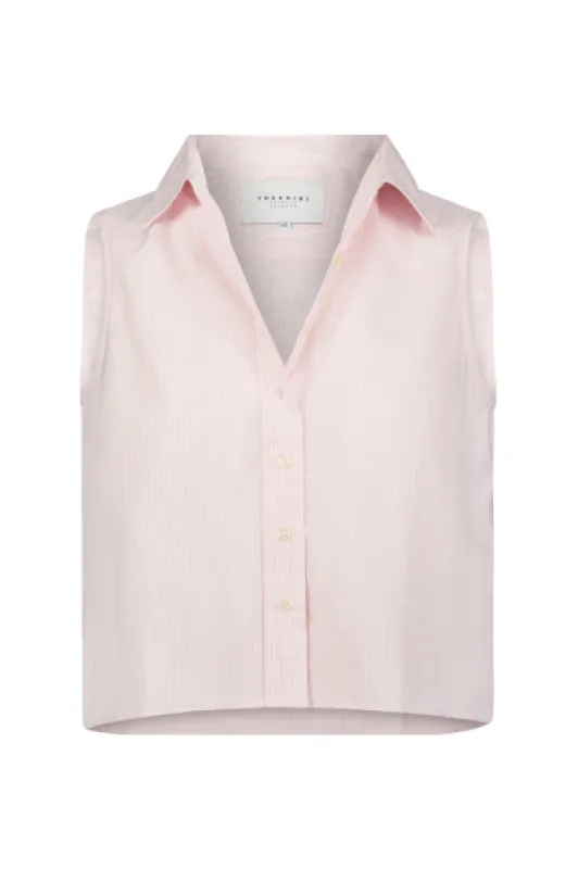 The Boxy Cropped Sleeveless Shirt sold by The Shirt by Rochelle Behrens