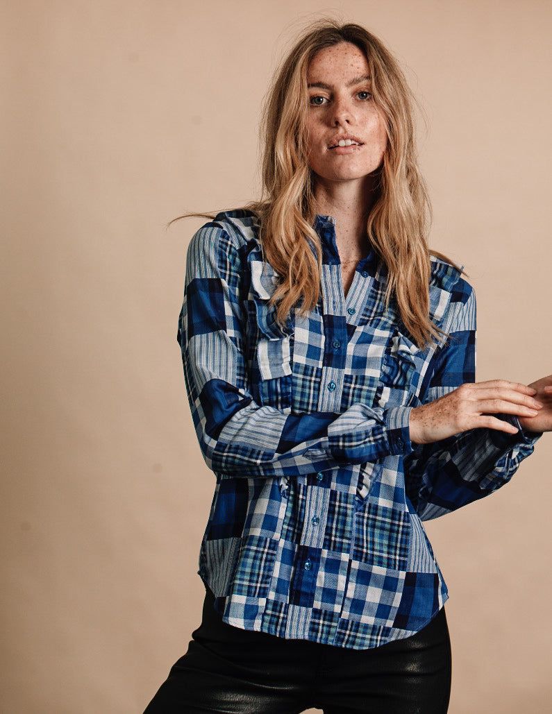 The Ruffle Shirt sold by The Shirt by Rochelle Behrens