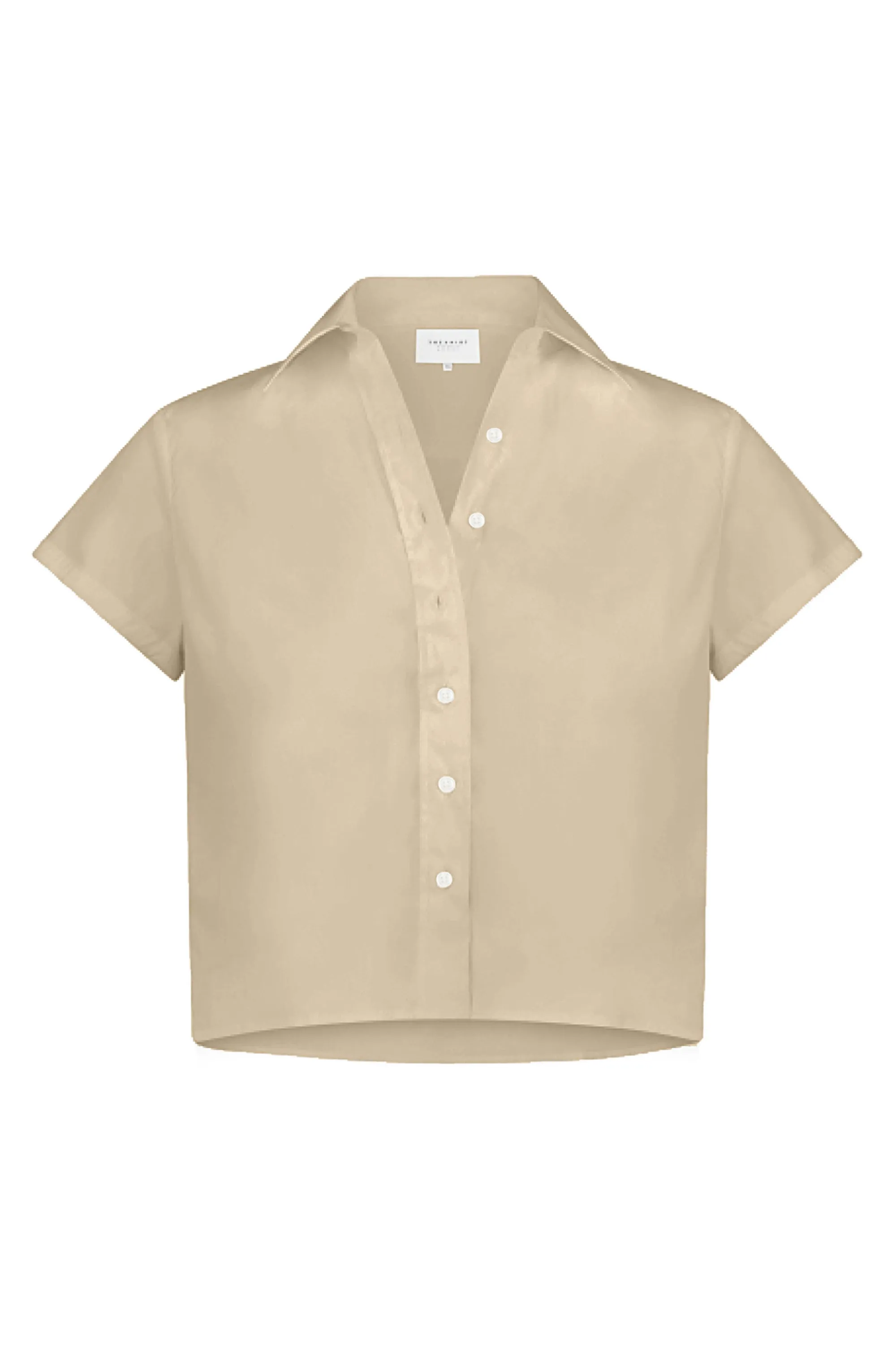 The Boxy Short Sleeve Cropped Shirt sold by The Shirt by Rochelle Behrens