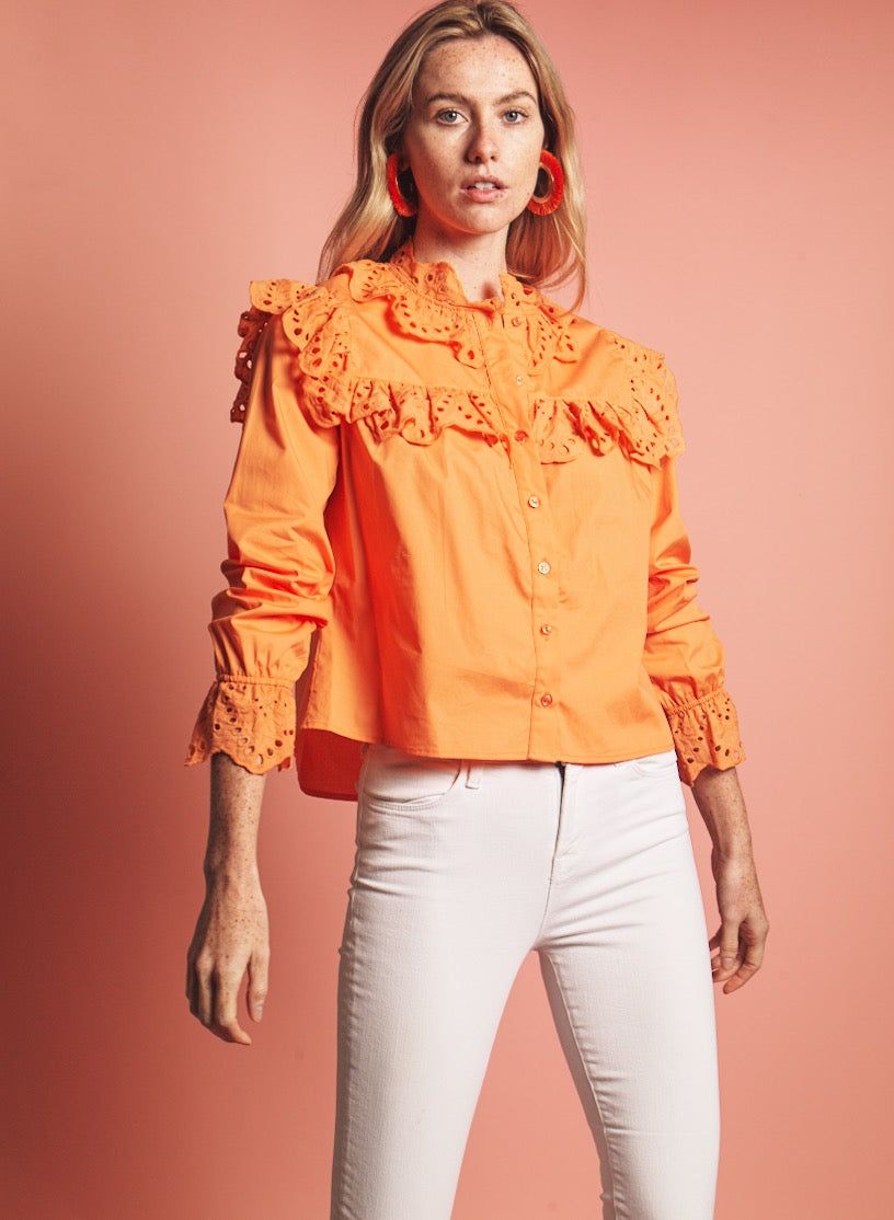 The Scarlett Shirt sold by The Shirt by Rochelle Behrens