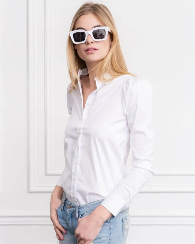 The Puff Shoulder Shirt sold by The Shirt by Rochelle Behrens