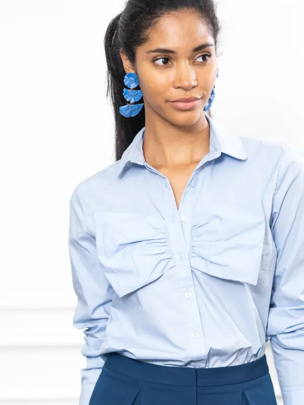 The Bow Shirt sold by The Shirt by Rochelle Behrens