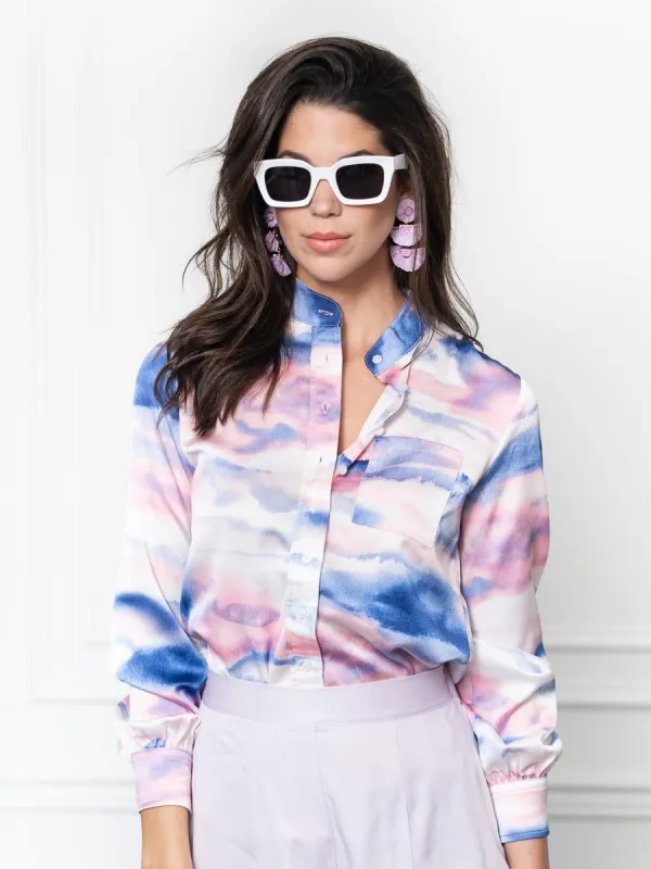 The Signature Shirt in Cloud Pink sold by The Shirt by Rochelle Behrens