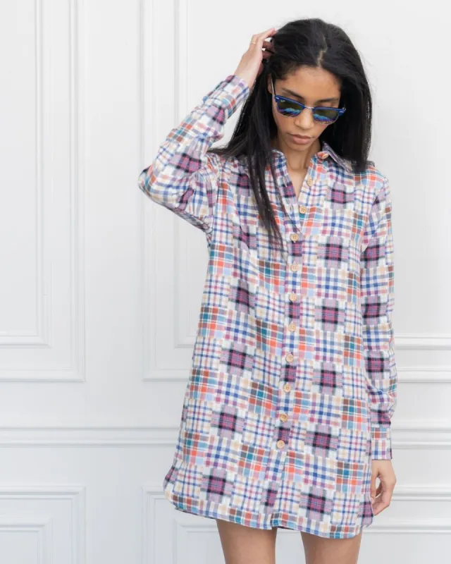 The Shirtdress in Plaid sold by The Shirt by Rochelle Behrens