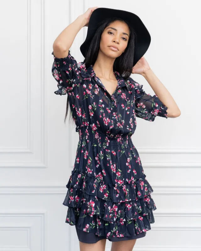 The Ruffled Tiered Minidress sold by The Shirt by Rochelle Behrens