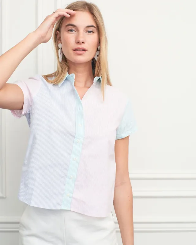 The Boxy Short Sleeve Cropped Shirt sold by The Shirt by Rochelle Behrens