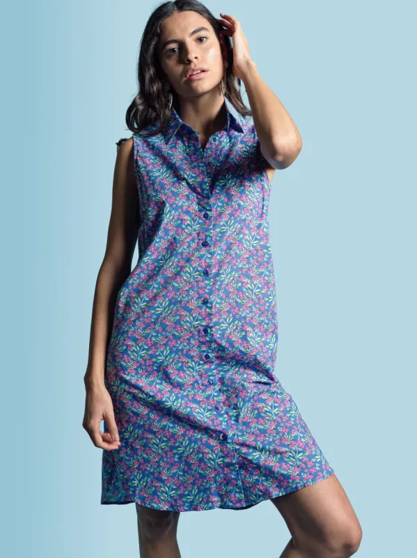 The Sleeveless Shirt Dress sold by The Shirt by Rochelle Behrens