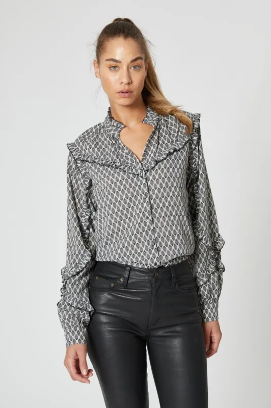 The Long Sleeve Sacha Shirt sold by The Shirt by Rochelle Behrens