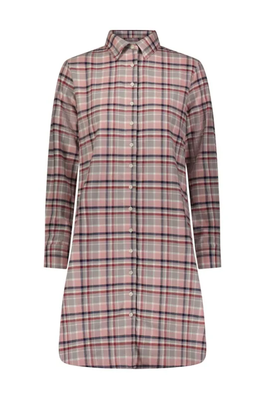 The Shirtdress in Flannel sold by The Shirt by Rochelle Behrens