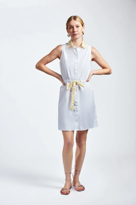 The Sleeveless Drawstring Dress sold by The Shirt by Rochelle Behrens