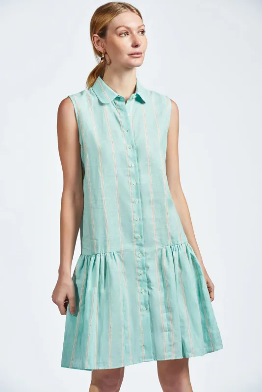 The Sleeveless Drop Waist Dress sold by The Shirt by Rochelle Behrens