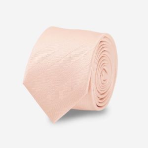 Herringbone Vow Blush Pink Tie sold by The Tie Bar