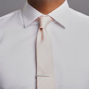 Herringbone Vow Blush Pink Tie sold by The Tie Bar