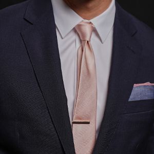 Herringbone Vow Blush Pink Tie sold by The Tie Bar