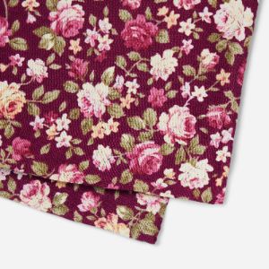 Moody Florals Burgundy Pocket Square sold by The Tie Bar