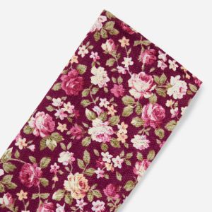 Moody Florals Burgundy Pocket Square sold by The Tie Bar
