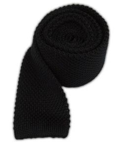 Knitted Black Tie sold by The Tie Bar