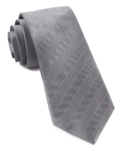 Herringbone Vow Grey Tie sold by The Tie Bar