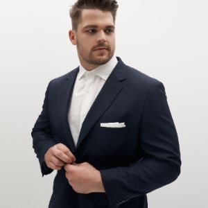 Navy Blue Suit Pants by SuitShop sold by The Tie Bar