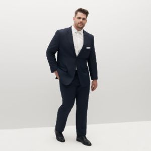 Navy Blue Suit Pants by SuitShop sold by The Tie Bar