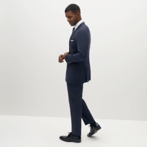 Navy Blue Suit Pants by SuitShop sold by The Tie Bar