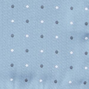 Suited Polka Dots Steel Blue Pocket Square sold by The Tie Bar