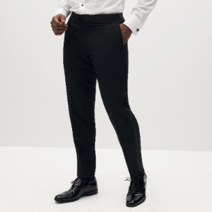 Classic Black Tuxedo Pants by SuitShop sold by The Tie Bar