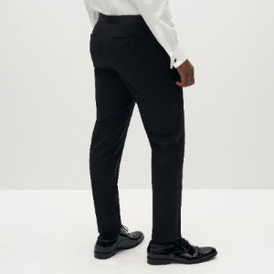 Classic Black Tuxedo Pants by SuitShop sold by The Tie Bar