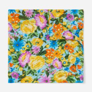 Duke Floral Light Blue Pocket Square sold by The Tie Bar
