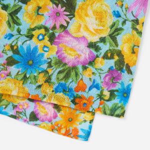Duke Floral Light Blue Pocket Square sold by The Tie Bar