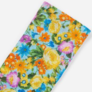 Duke Floral Light Blue Pocket Square sold by The Tie Bar
