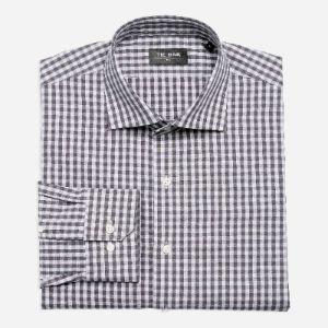 Gingham Shadow Black Dress Shirt sold by The Tie Bar