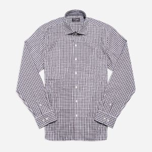Gingham Shadow Black Dress Shirt sold by The Tie Bar